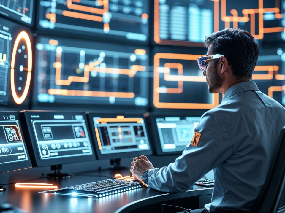 Leonardo Phoenix 10 engineer monitoring smart energy grid on f 0