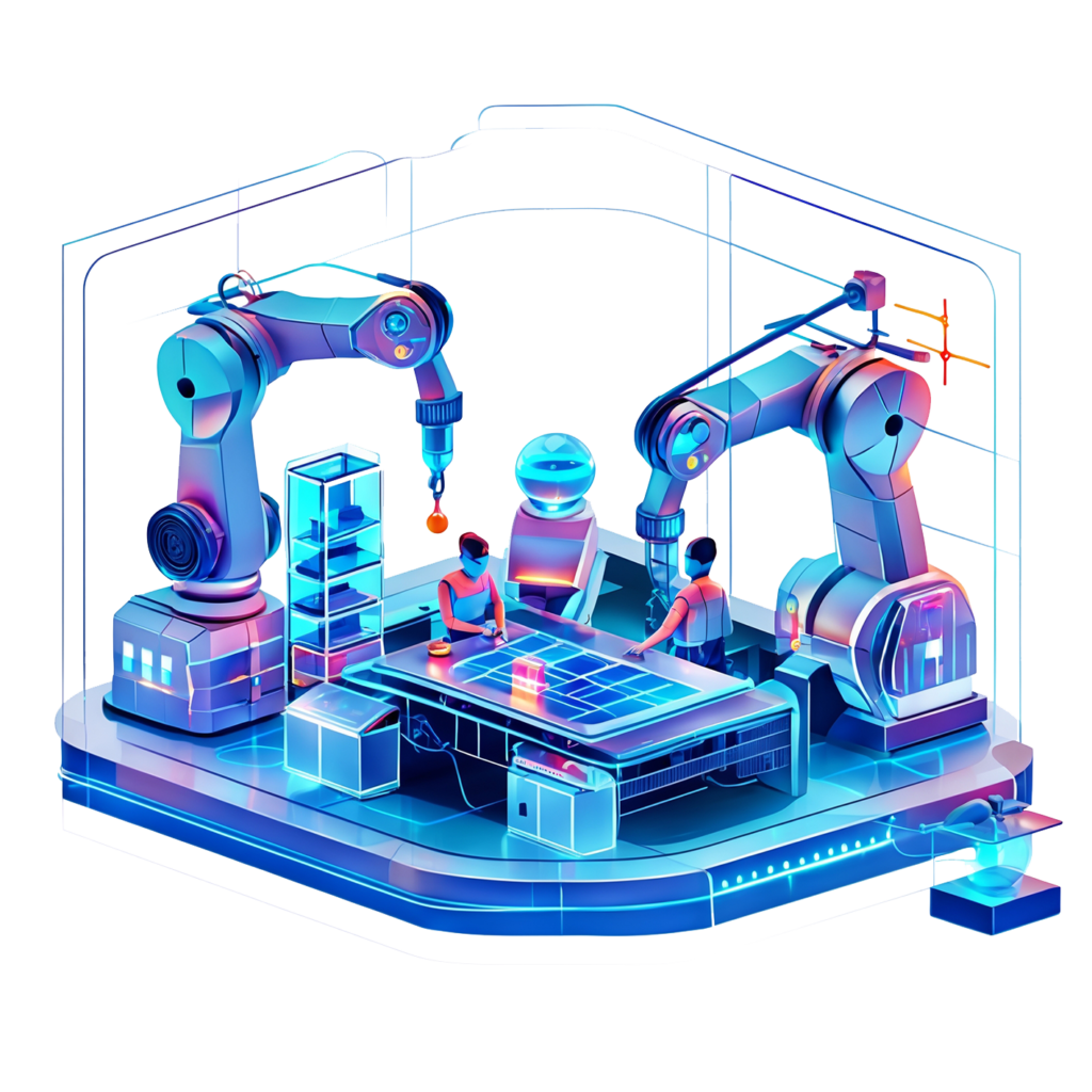 digital twin 3D graphic