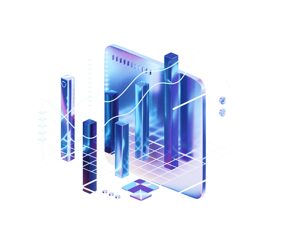 dashboard 3D graphic